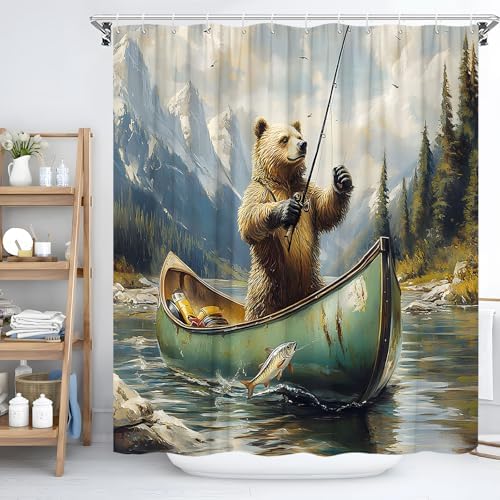 Rustic Bear 70x70 inch