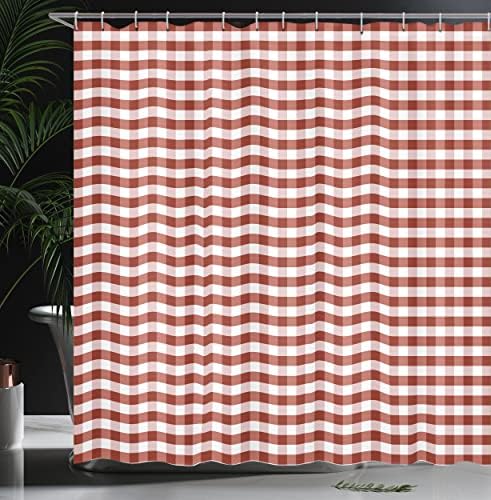 Bathrooms Get a Unique Touch with the Ambesonne Checkered Shower Curtain