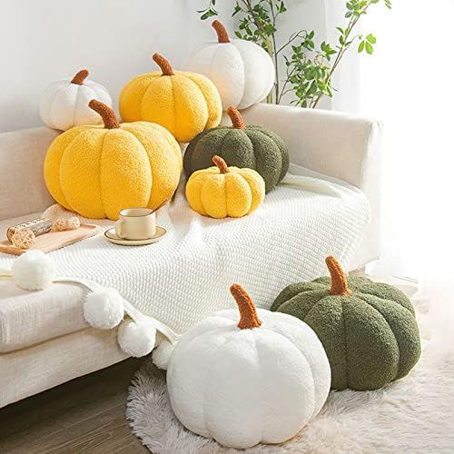 Halloween Fluffy Pumpkin Plush Pillow