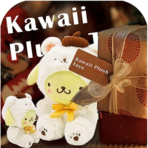 Cute Cross-Dressing White Bear Plush Doll Soft Stuffed Animal Toy