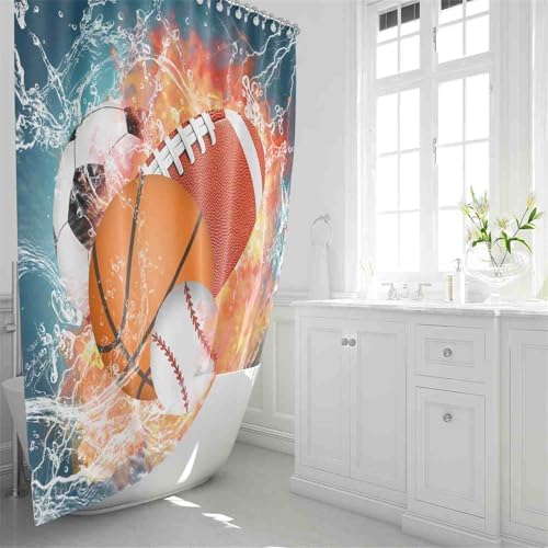 BasketballObservable Shower Curtain Set