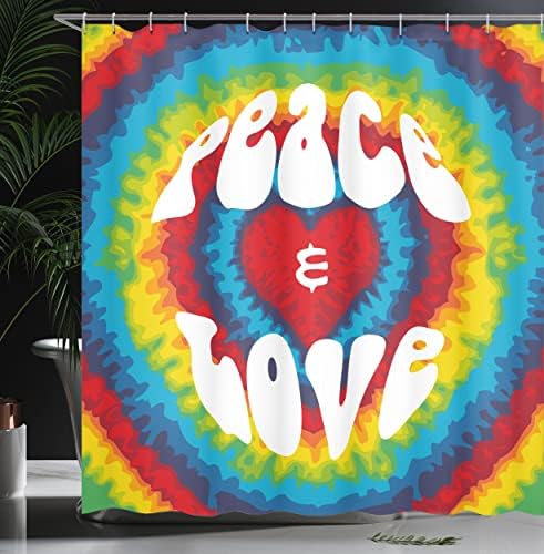 Ambesonne 70s Party Shower Curtain Set