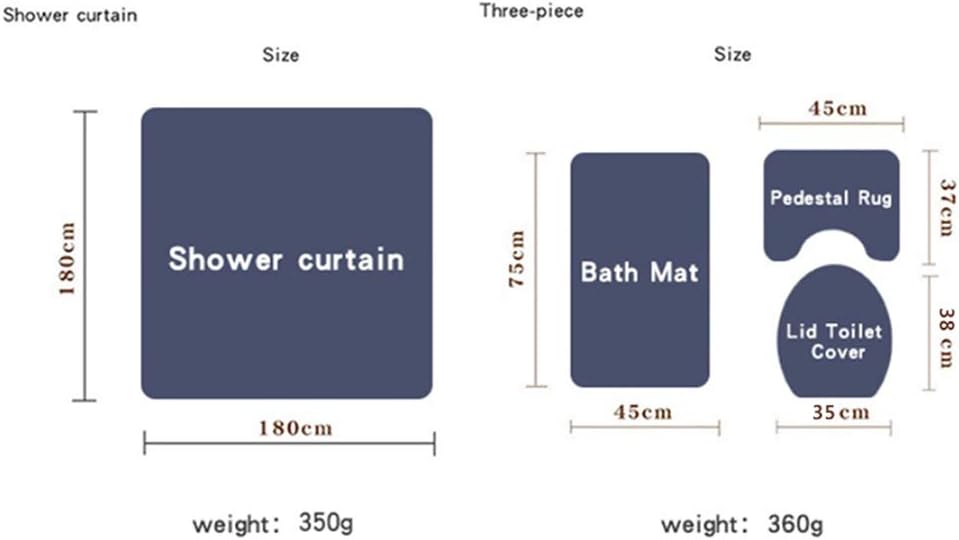 Ochin Happy Valentines Day Shower Curtain Set Gnomes Bathroom Decor