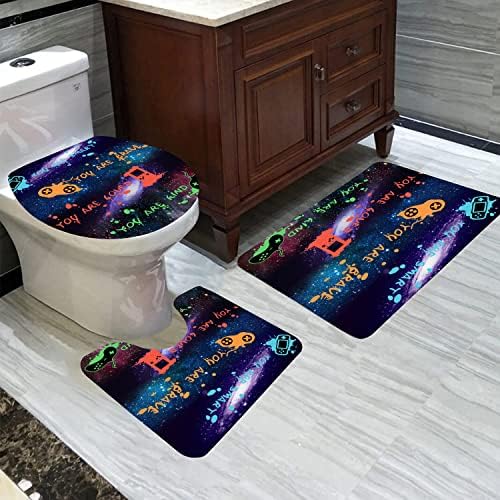 boys gaming Bathroom shower curtain set