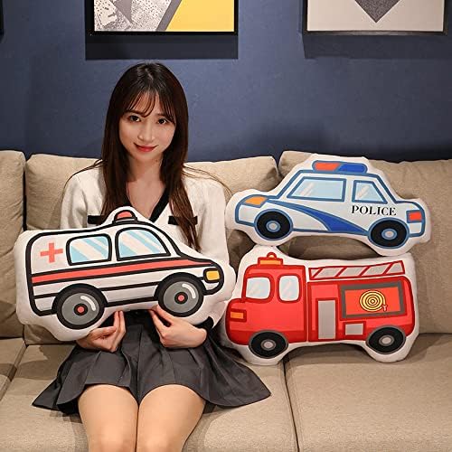 Ambulance Plush Pillow Super Soft Cars Plush for Kids