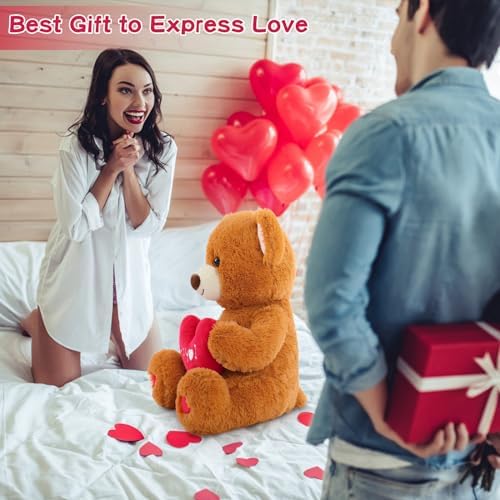 MaoGoLan Teddy Bear Plush 20 Red Heart Symbol for Love