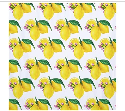 Fruit Lemon Washable Shower Curtain Liner
