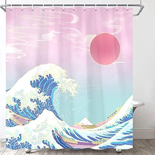 Unique Japanese Style Shower Curtain 47x72