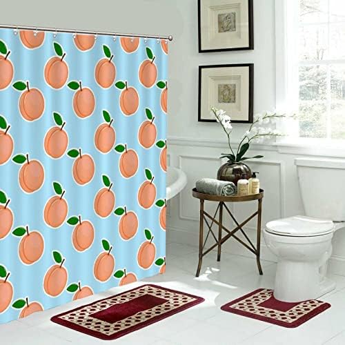Cute Fruit Pattern Shower Curtain Liner 71x79
