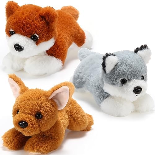 Skylety 3 Pcs Plush Dog Pillow Toy Set