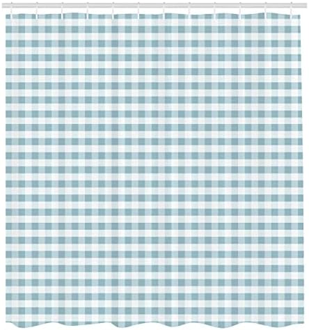 Ambesonne Monochrome Gingham Shower Curtain Set