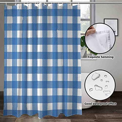 12-Hook Waterproof Bath Curtain