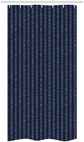 Stylish Herringbone Shower Curtain with Bold Design