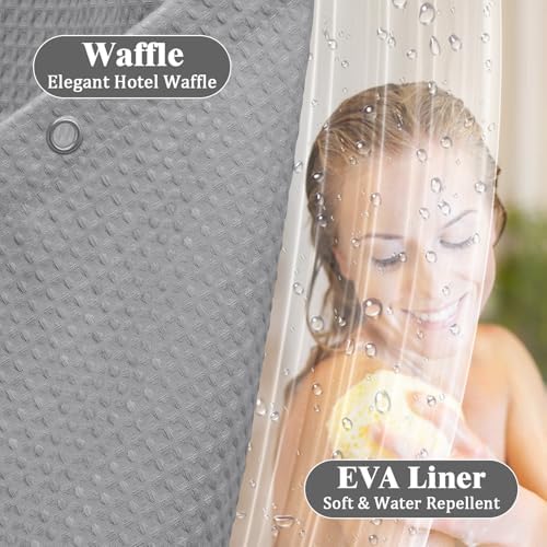 3-in-1 Shower Curtain Set for Bathroom