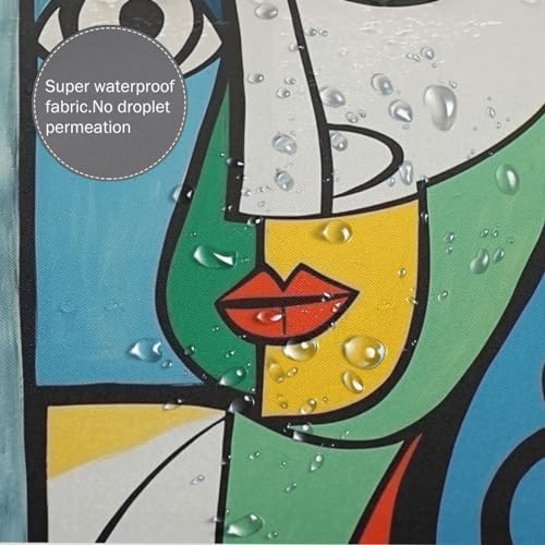 DAOWANGZUO Luxury shower curtain set for bathroom fun