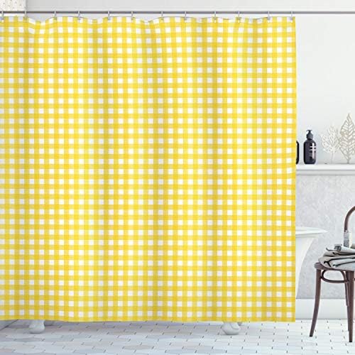 Breezy Summer Ambesonne Checkered Shower Curtain