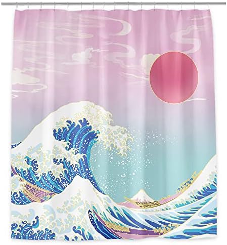 Unique Japanese Style Shower Curtain 47x72