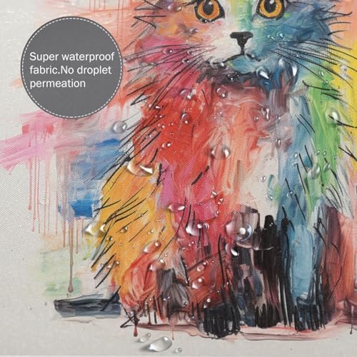 Brighten bath with Animal Cat 12-Hook Set - Durable Design