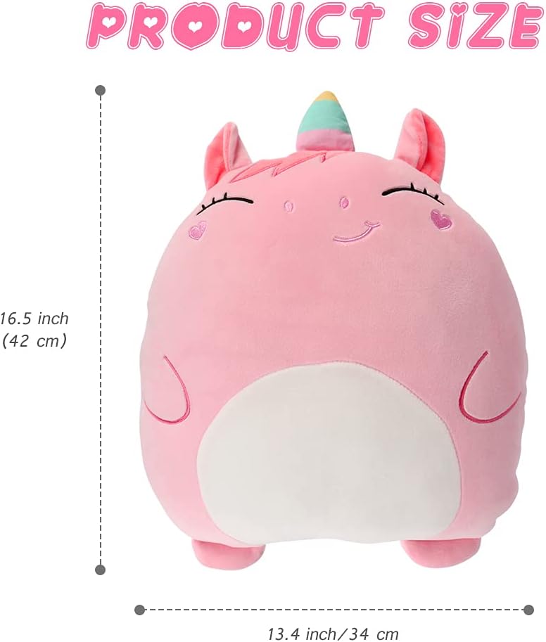 16 Unicorn Plush Pillow Cuddling Soft Multipurpose Perfectly Plush Gift