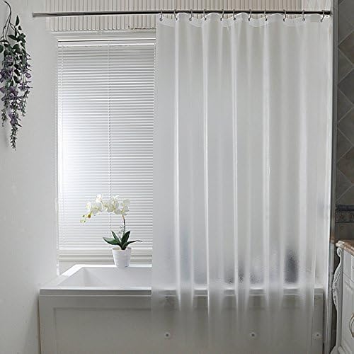 AooHome Frosted Eva Shower Curtain