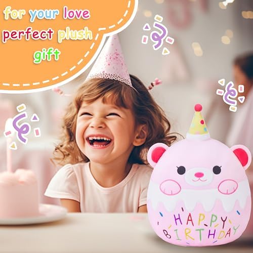 Large Teddy Bear Plush Pillow Stuffed Animal Toy Happy Birthday Choice
