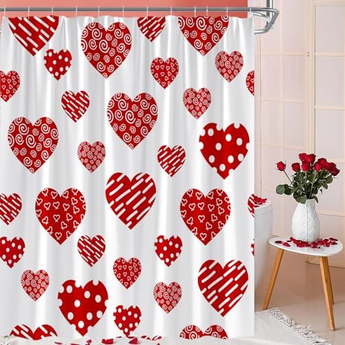Sweet Heart Shower Curtain Set