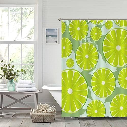 Luxury Lemon Fruit Shower Curtain Liner Set