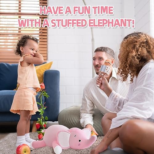 Weighted Elephant Plush Hugging Pillow for Kids