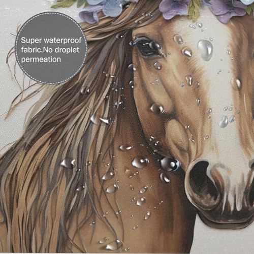 Stunning Brown Horse Booth in Boho design