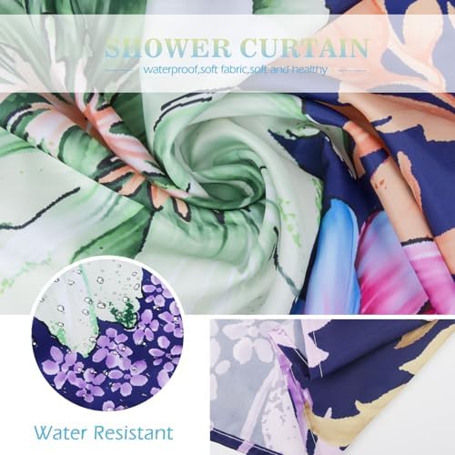 Chic Boho Floral Shower Curtain