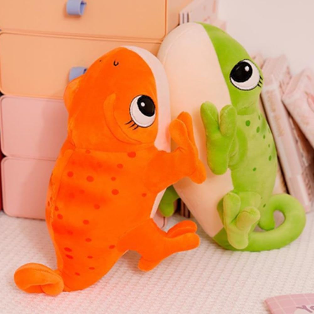 OUKEYI 118 Inch Lizard Plush Pillow - Cute Chameleon Stuffed Toy