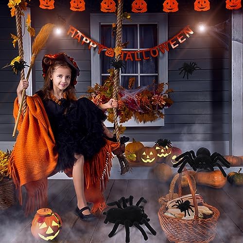 7-Piece Spider Stuffed Animal Set with Realistic Plush