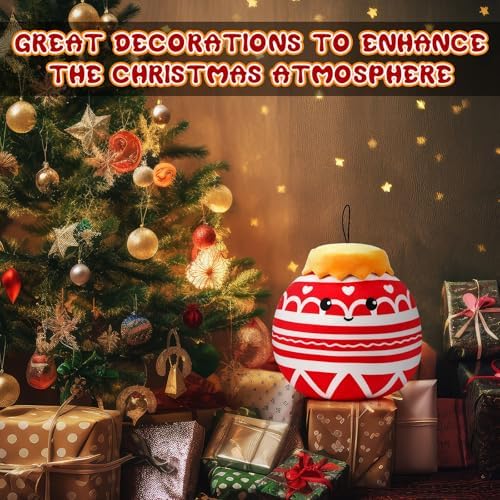Huwena Christmas Ball Plush Throw Pillow Toy Gift 14 Inch
