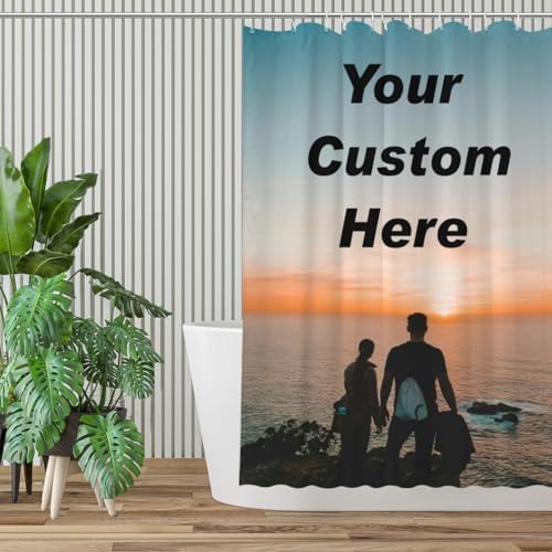 Custom Bath Experience Personalized Shower Curtain Set Durable Waterproof