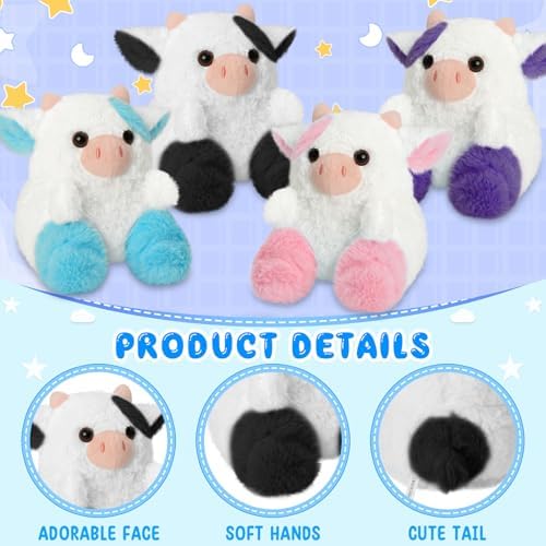 Cute Cow Plush Pillow - Black 1