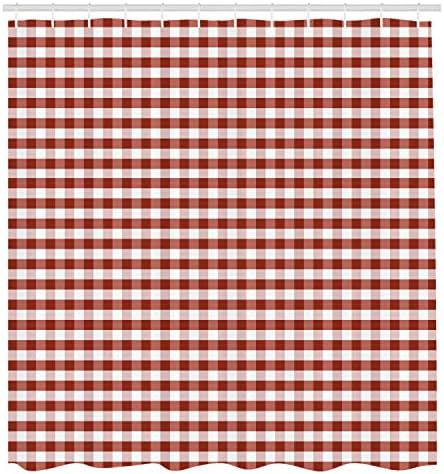 Bathrooms Get a Unique Touch with the Ambesonne Checkered Shower Curtain