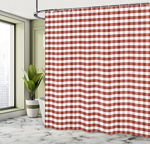 Bathrooms Get a Unique Touch with the Ambesonne Checkered Shower Curtain