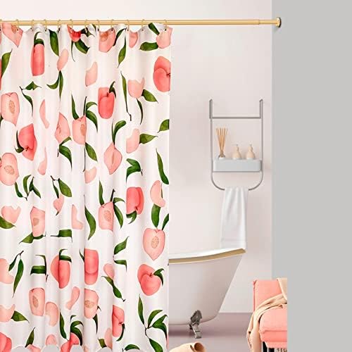 BNNP Fruit Peach Washable Polyester Bathroom Curtain 200x200cm