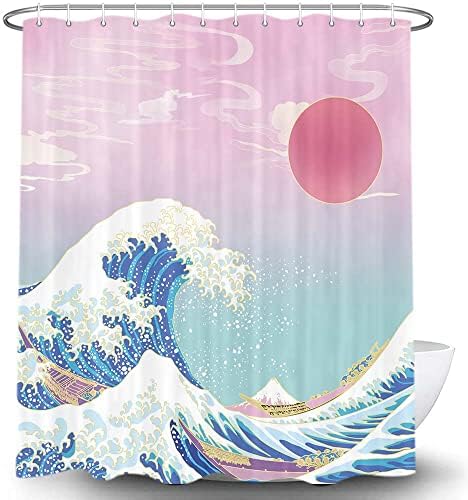 Adorable Japanese Anime Sunset WashableShow Curtain Set
