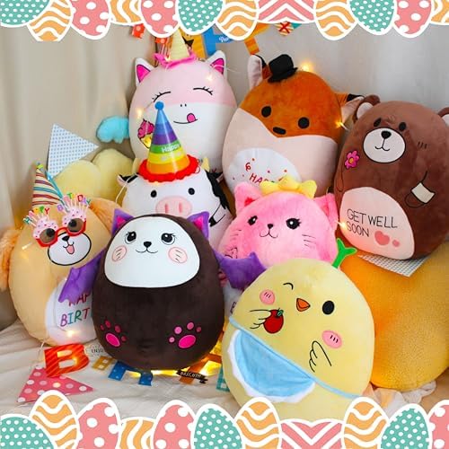 AmyToo Kawaii Chicken Plush Pillow 165 Easter Decor