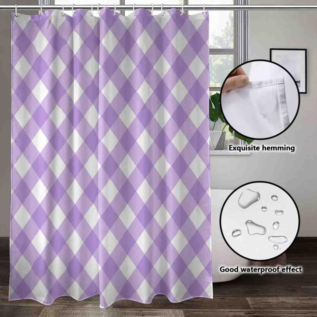 Brilliant Checkered Shower Curtain