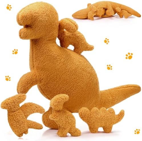 5-Piece Plush Dinosaur nugget Gift Set