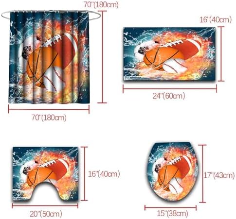 BasketballObservable Shower Curtain Set