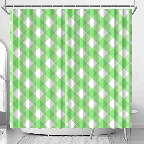 Stylish VISALUNA 72x72in Checkered Shower Curtain