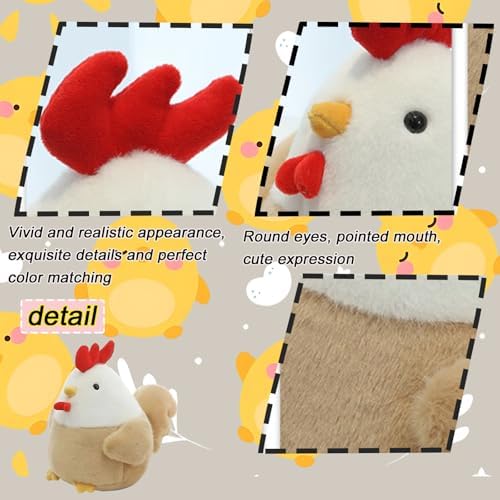9 Cute Chicken Plush toy for kids Soft cuddly