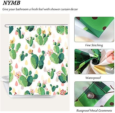 NYMB Safari Wild Animal Kids Shower Curtains Elephant Giraffe