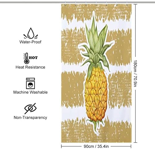 Sweet Natural Fruit Pattern Shower Curtain 36x72 Inch