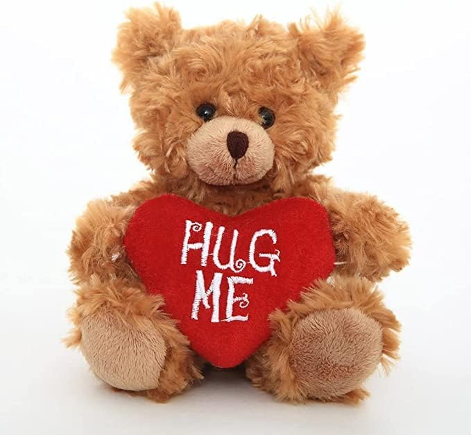 Mocha Heart Bear Plush Valentines Day Gift