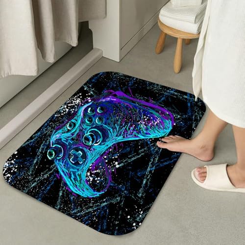 Neon Gaming Shower Curtain