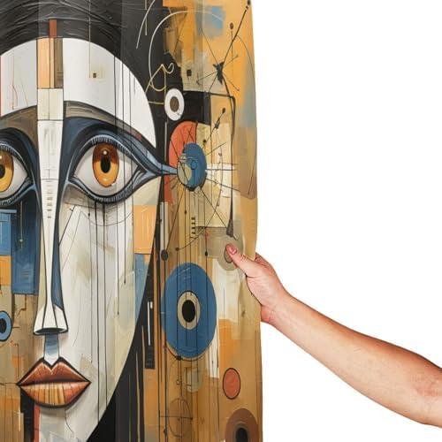Female Face Shower curtain Set